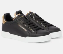 Dolce & Gabbana Sneakers Portofino in pelle Nero