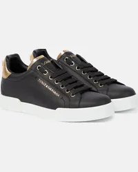 Dolce & Gabbana Sneakers Portofino in pelle Nero