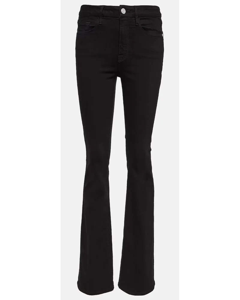 Frame Denim Jeans bootcut Le Mini Boot a vita media Nero