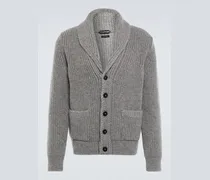 Cardigan in cashmere e mohair
