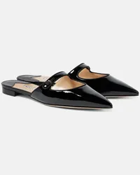 Manolo Blahnik Mules Camparimu in vernice Nero