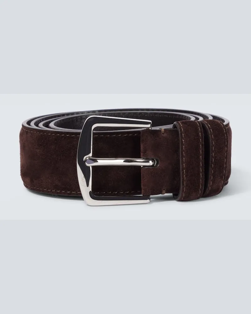Loro Piana Cintura Alsavel in suede Marrone