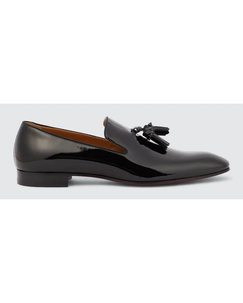 Christian Louboutin Mocassini Dandelion Tassel in vernice Nero