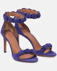 Alaïa Alaïa Sandali La bombe 90 in suede Viola