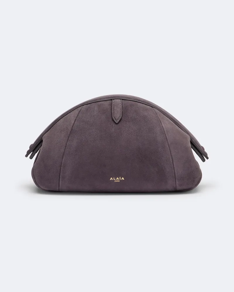 Alaïa Alaïa Clutch Small in suede Viola