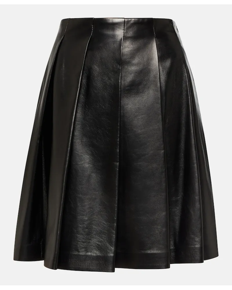 Brunello Cucinelli Minigonna in pelle Nero