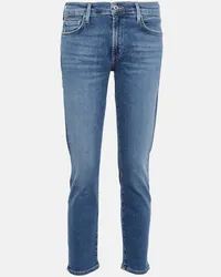 Citizens of humanity Jeans slim cropped Ella a vita media Blu