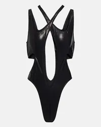 Thierry Mugler Costume intero con cut-out Nero