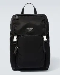 Prada Zaino in Re-Nylon con logo Nero