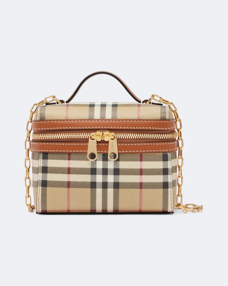 Burberry Borsa vanity mini Burberry Check Beige