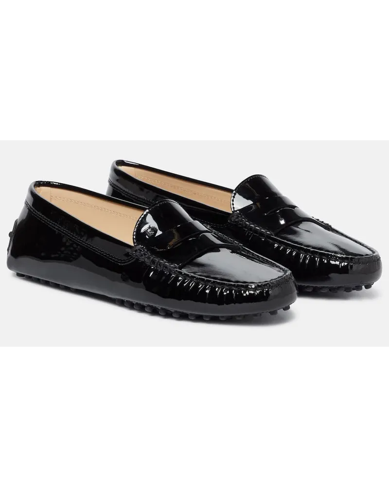 TOD'S Mocassini Gommino in vernice Nero