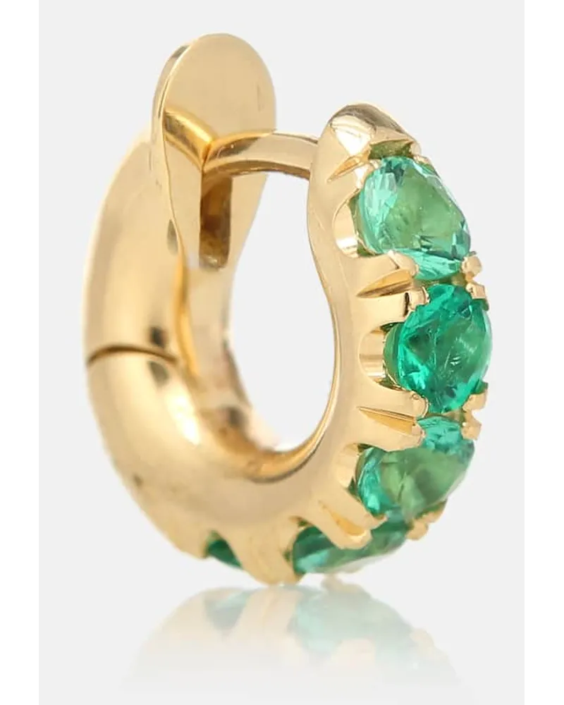 Spinelli Kilcollin Orecchino singolo Mini Macro Hoop in oro giallo 18kt con smeraldi Oro