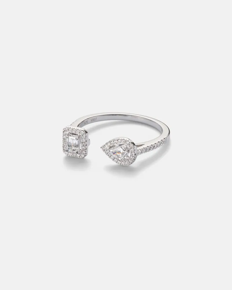 Messika Anello My Twin in oro bianco 18kt con diamanti Argento