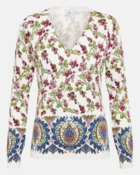 Etro Pullover in misto seta con stampa Multicolore