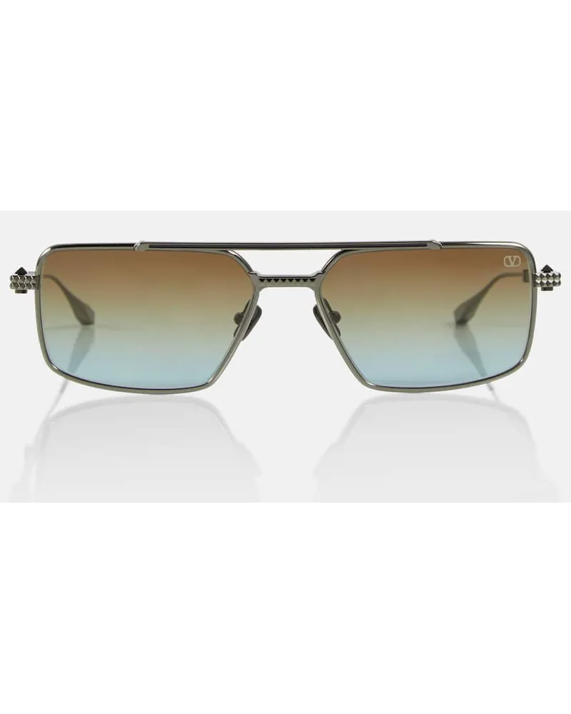 Valentino Garavani Occhiali aviator V-Sei Marrone