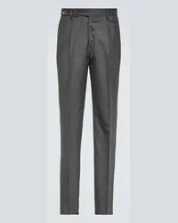 Brunello Cucinelli Pantaloni regular in lana vergine Grigio