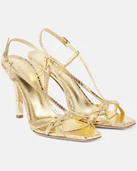 Chloé Chloé Sandali Nour in pelle metallizzata Oro