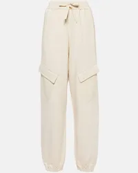 Jil Sander Pantaloni cargo in jersey di cotone Neutro