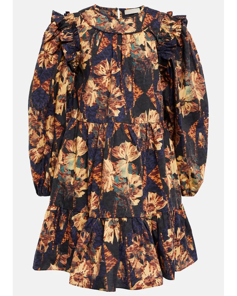 Ulla Johnson Miniabito Rhea in popeline di cotone Multicolore