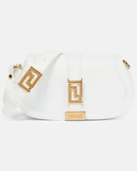 Versace Borsa a spalla Greca Goddess Mini in pelle Bianco