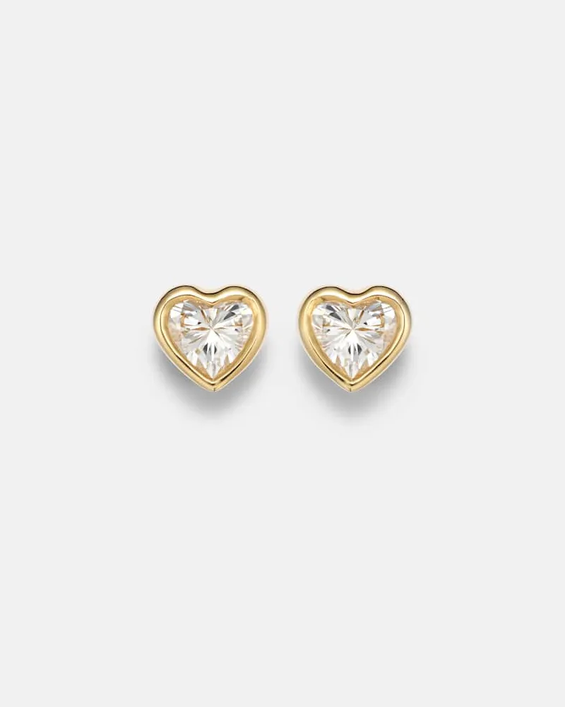 ANITA KO Orecchini Heart in oro 18kt (750/1000) con diamanti Oro