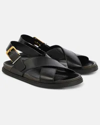 The Row Sandali Buckle in pelle Nero