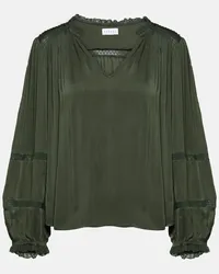 Velvet Blusa Koren con pizzo Verde