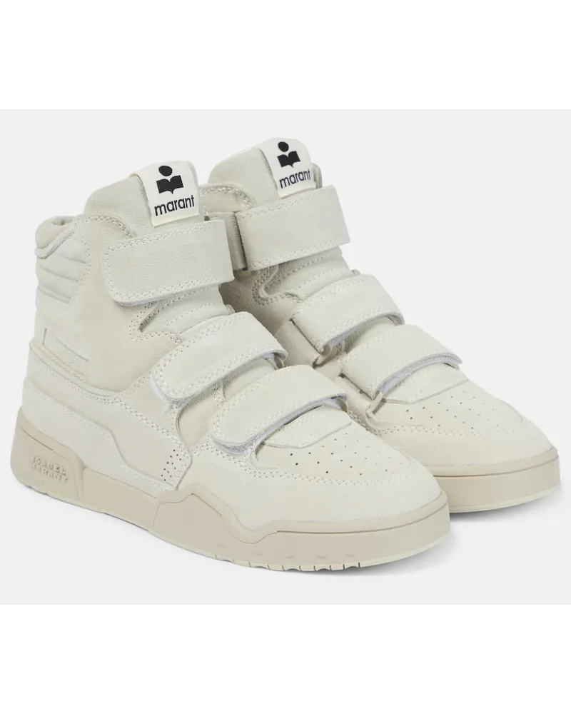 Isabel Marant Sneakers Oney High in suede Bianco