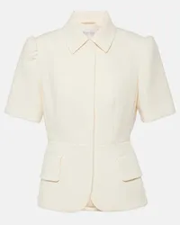 Max Mara Giacca in sablé Bianco