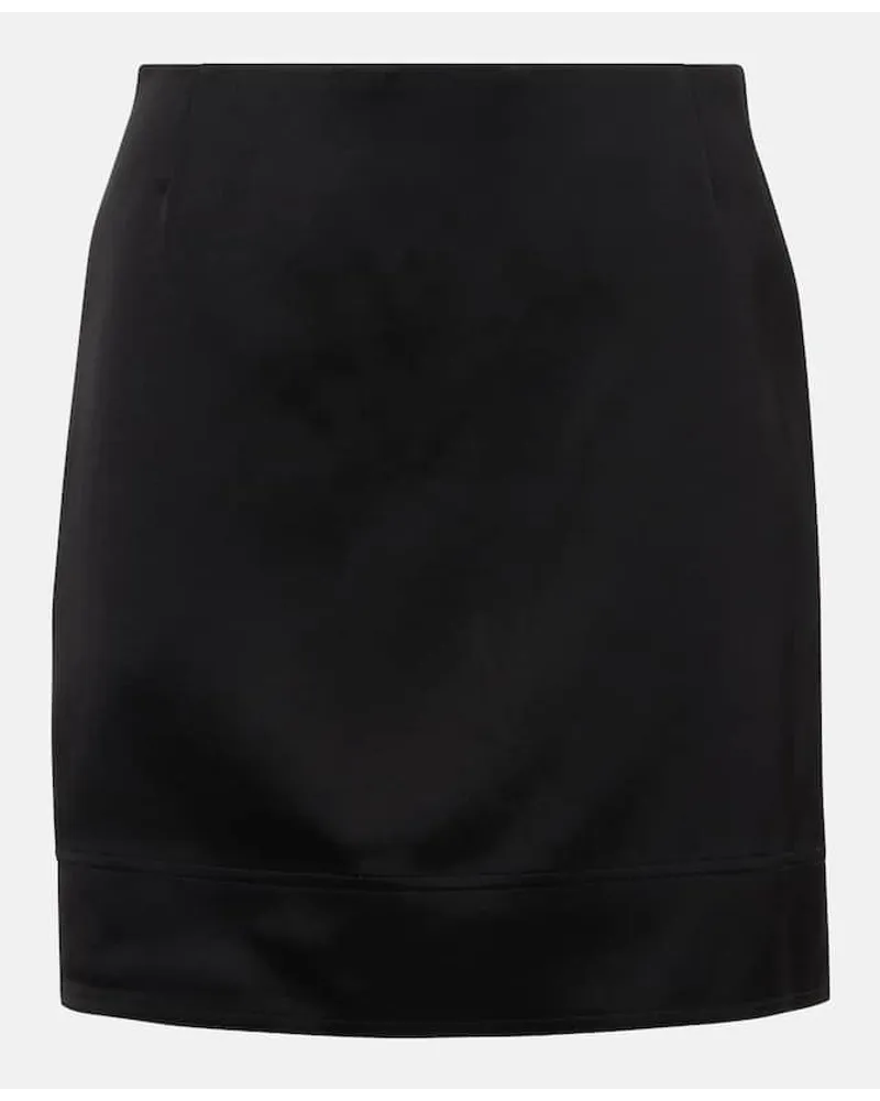 Totême Minigonna in raso Nero