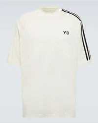 Y-3 T-shirt in jersey di misto cotone Bianco