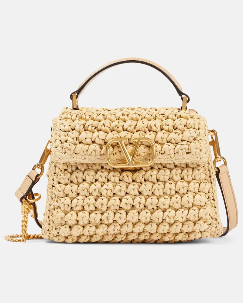Valentino Garavani Borsa a spalla VSling Mini Beige