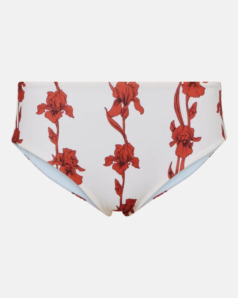 La DoubleJ Slip bikini Boy con stampa floreale Rosso