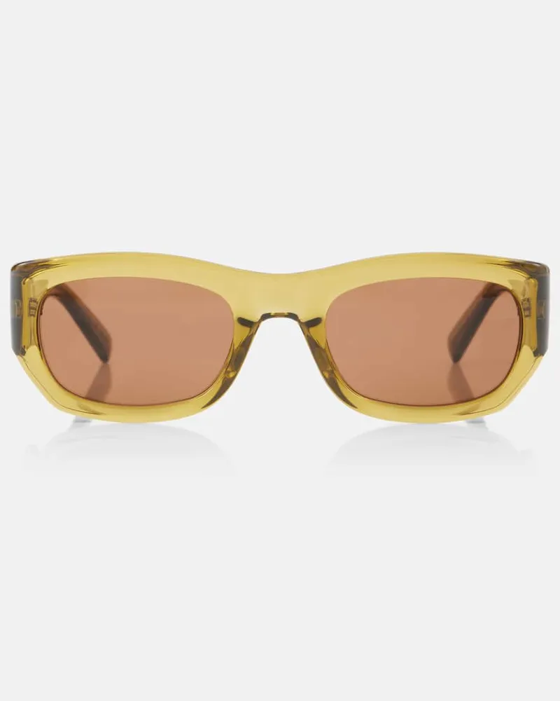 Saint Laurent Occhiali da sole rettangolari SL 713 Verde