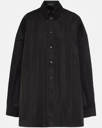 WARDROBE.NYC Camicia oversize in drill Nero