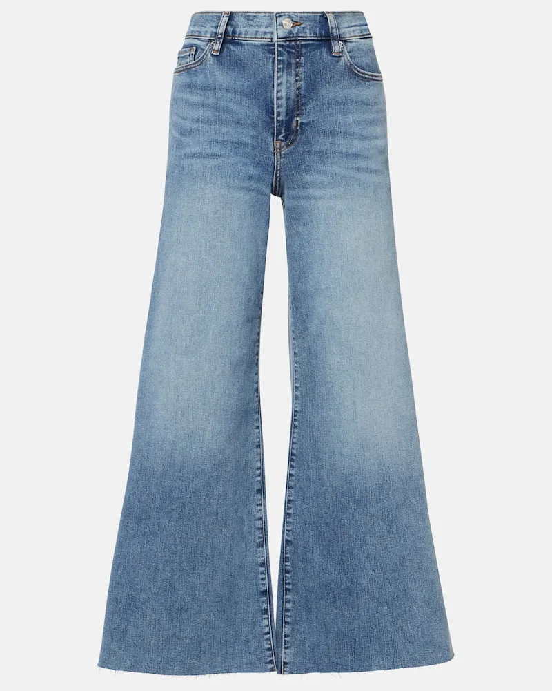 Frame Denim Jeans a gamba larga Le Palazzo Crop Blu