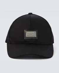 Dolce & Gabbana Cappello da baseball in misto cotone Nero