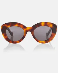 Loewe Occhiali da sole cat-eye Anagram Marrone