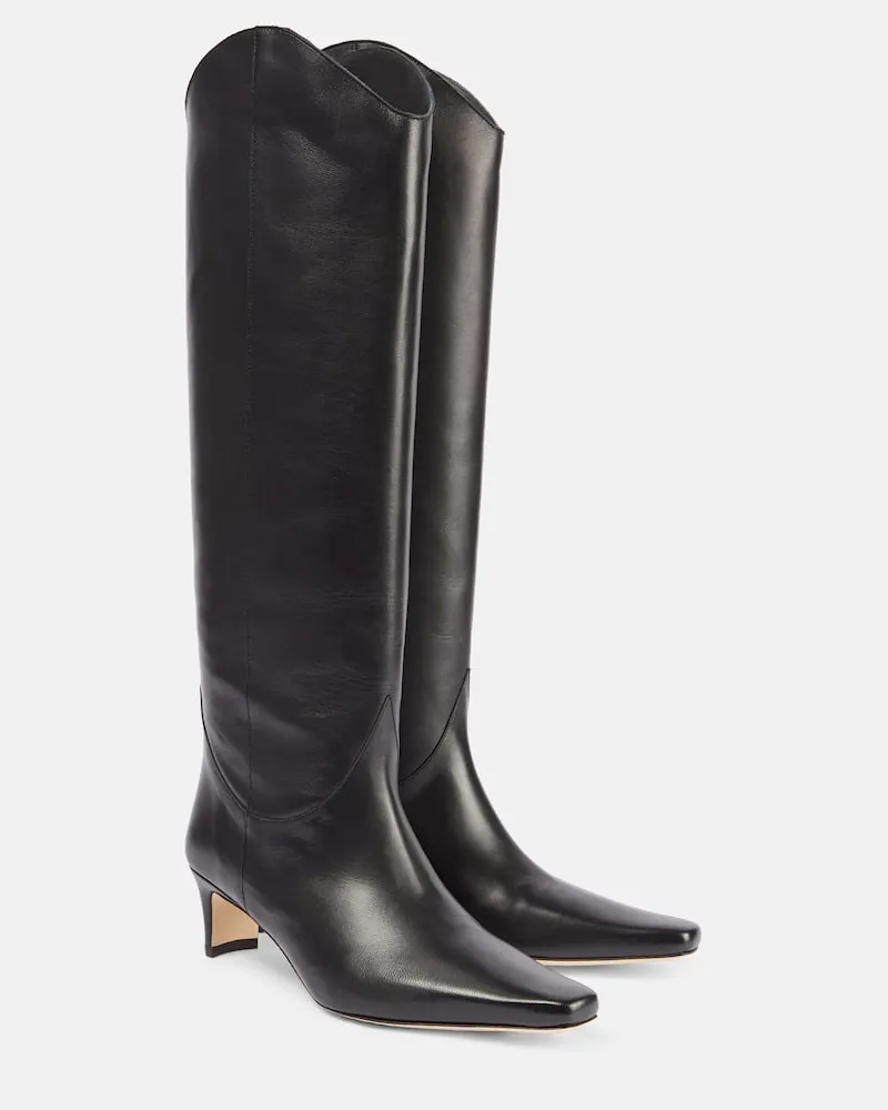 STAUD Stivali texani Western Wally 55 in pelle Nero