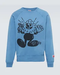 Kenzo Felpa Boke Boy in cotone con stampa Blu