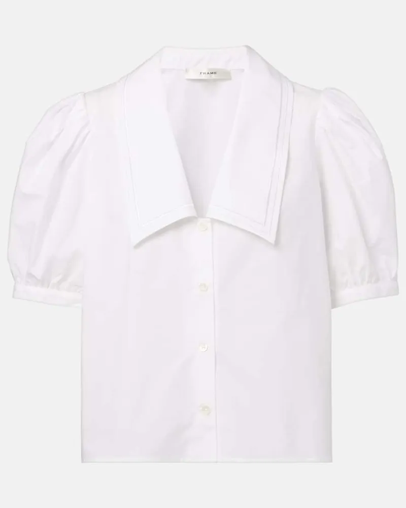 Frame Denim Top in cotone Bianco