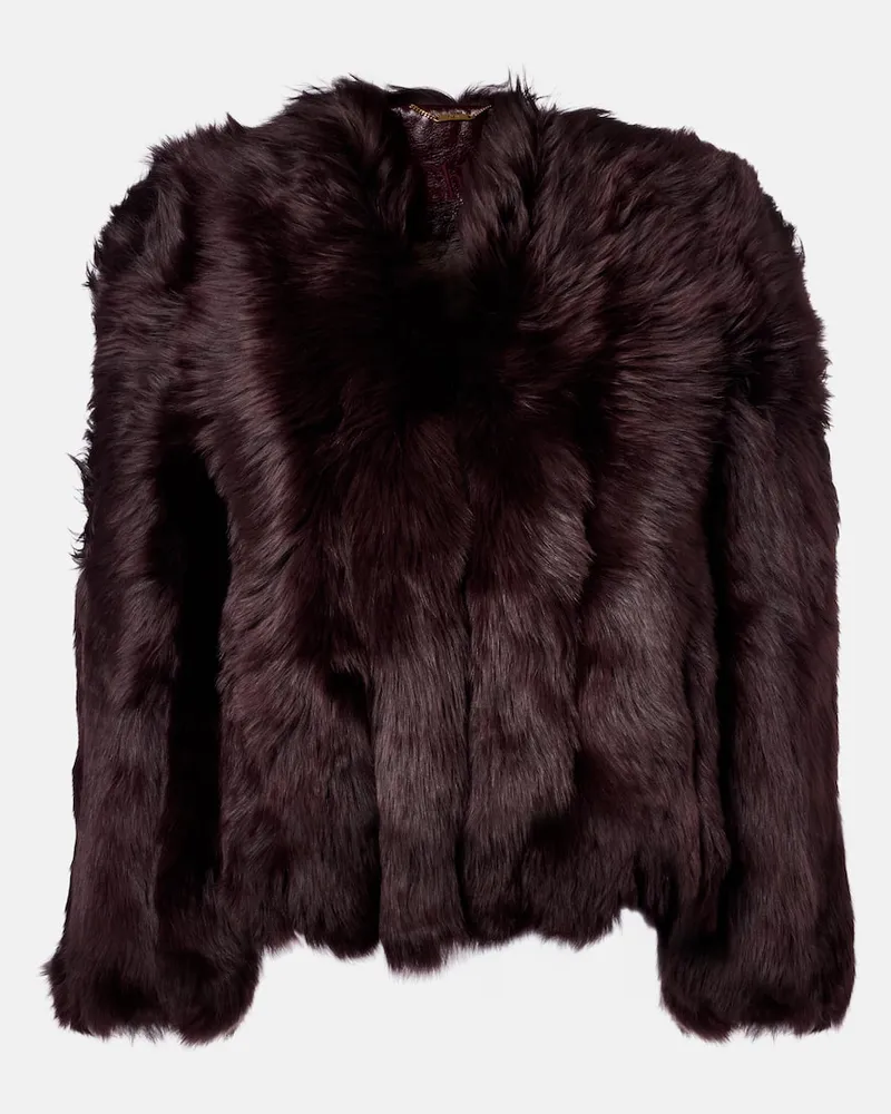 Chloé ChloÃ© Giacca in shearling Borgogna