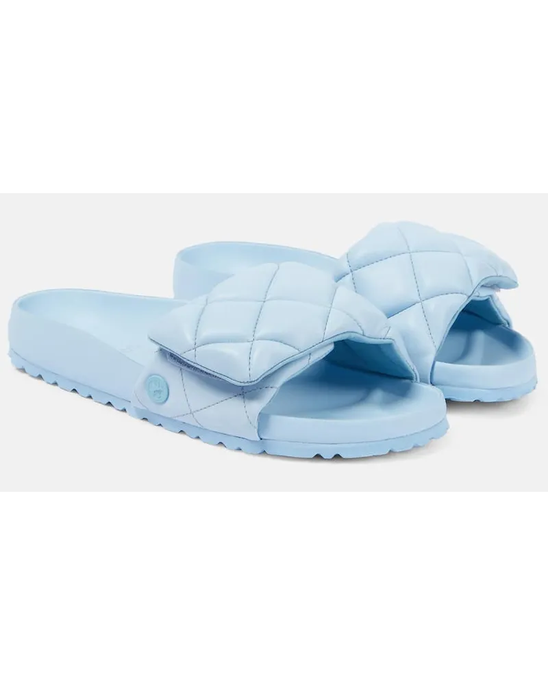 Birkenstock Sandali Sylt in pelle matelassé Blu