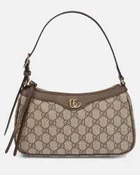 Gucci Borsa a spalla Ophidia Small in GG Supreme Beige