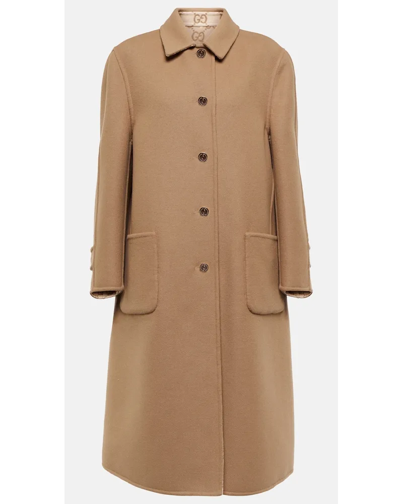 Gucci Cappotto in lana e seta Multicolore