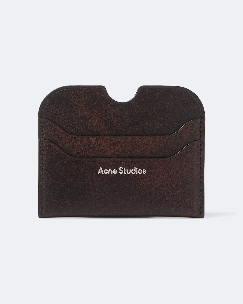 Acne Studios Portacarte in pelle Marrone