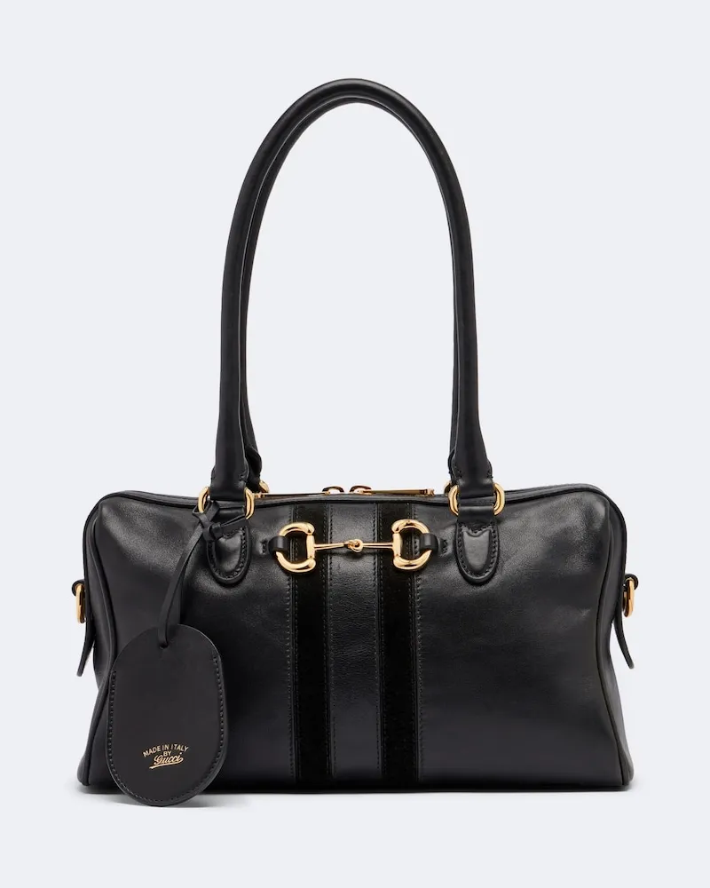 Gucci Borsa bowling Borsetto Large in pelle Nero