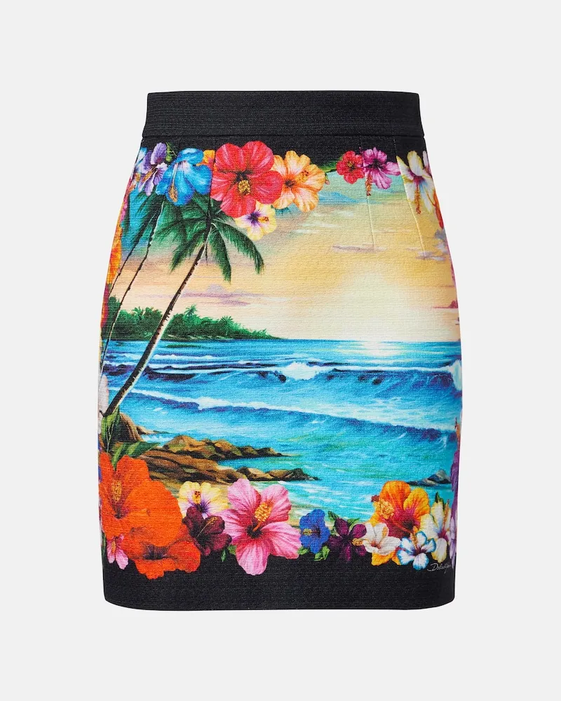 Dolce & Gabbana Minigonna con stampa Multicolore