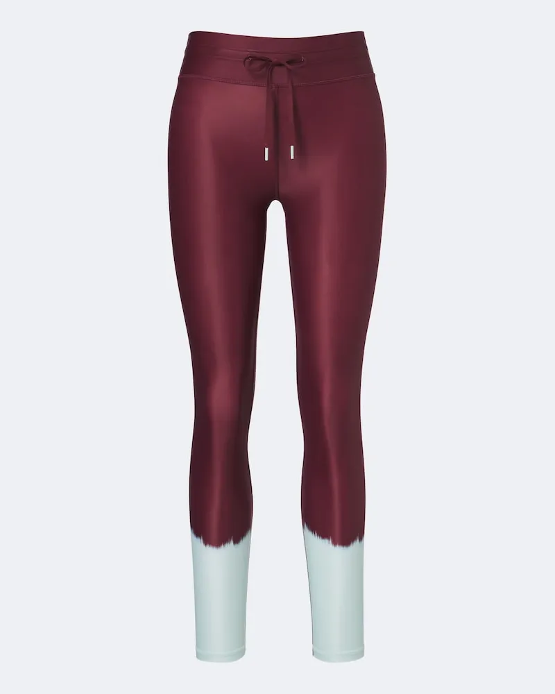 The Upside Leggings Rio cropped con stampa Borgogna