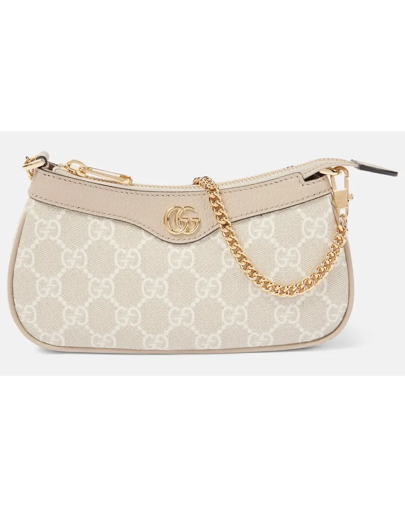 Gucci Borsa a spalla Ophidia Mini con pelle Neutro
